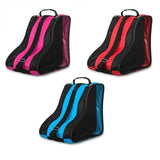 Scooter Accessories: Rollerblading Ice Skate Carry Bag with Adjustable Shoulder Strap for All Ages - Red