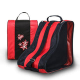 Scooter Accessories: Rollerblading Ice Skate Carry Bag with Adjustable Shoulder Strap for All Ages - Red