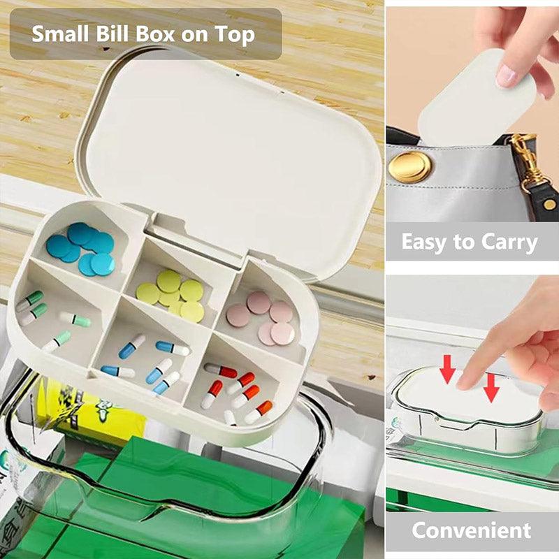 First Aid Kits: Large Capacity 3 Layer Medicine Box Family Medical Storage Case First Aid Supply