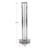 Coffee Machines & Accessories: 40 Capsules Rotating Coffee Pod Holder Rack for Nespresso Chrome Countertop Stand