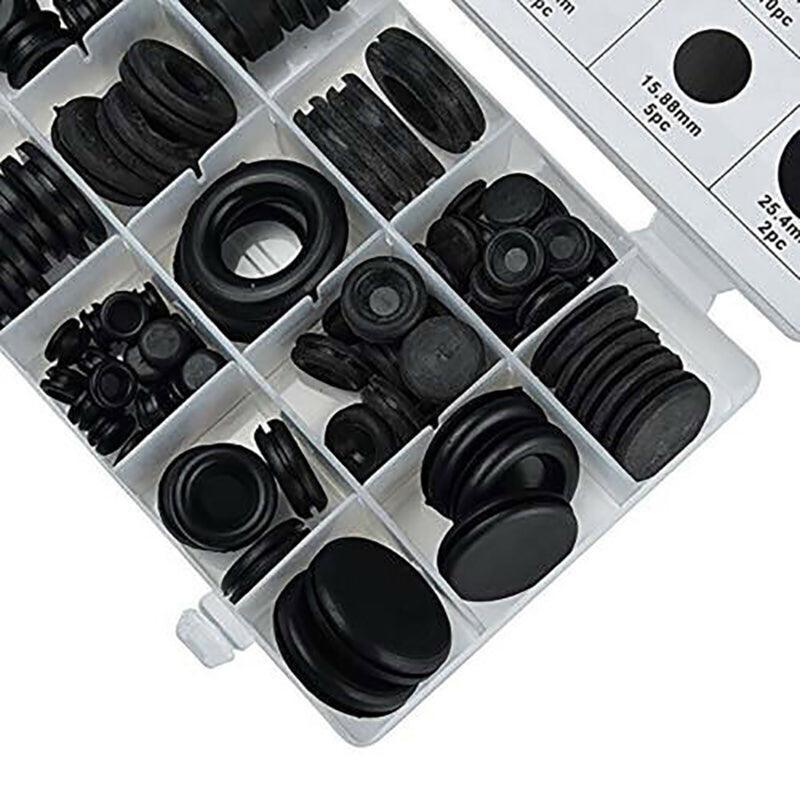 Hardware Hooks: 125Pcs Rubber Grommet Set-Assorted Fastener Kit 18 Popular Sizes
