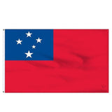 Outdoor Decorations & Lights: Samoa National Flag 90x150cm Large Outdoor Polyester Banner with Grommets