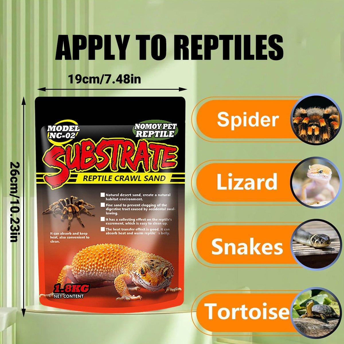 Reptile & Amphibian Habitats: Pet Sand for Tortoises Snakes Lizards Spiders Multi-colour Reptile Habitat Decor - Grey Blue