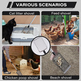 2pcs Long Handle Pet Litter Scoop Climbing Chicken Beach Scoop for Cats Dogs
