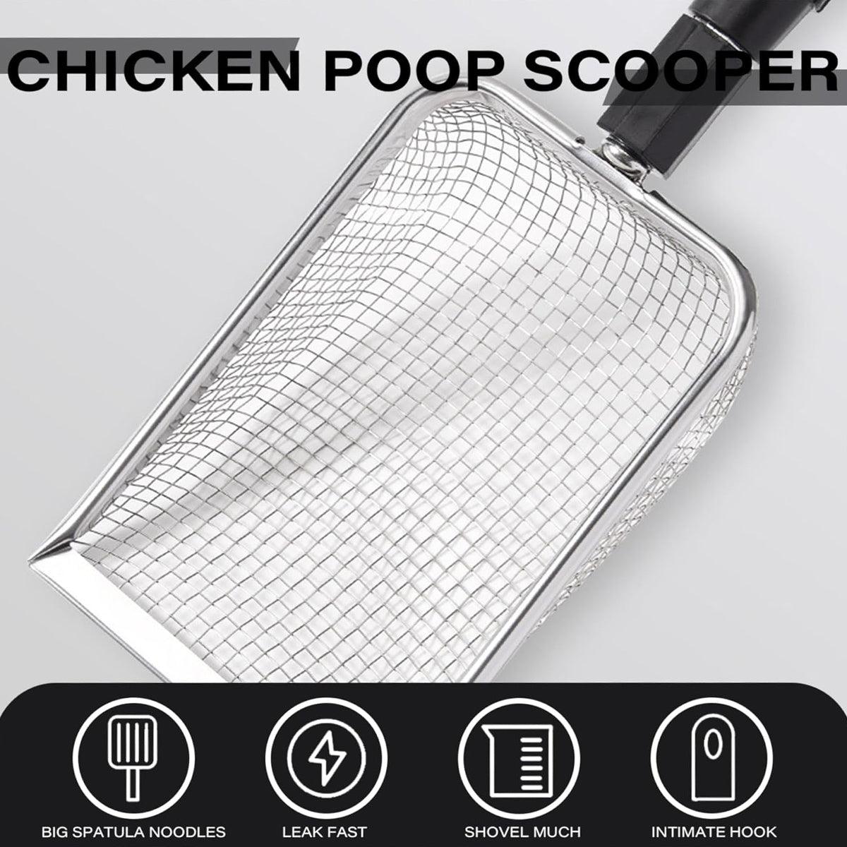 Commercial Cleaning Equipment: 2pcs Long Handle Pet Litter Scoop Climbing Chicken Beach Scoop for Cats Dogs
