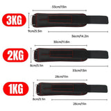 Adjustable Sandbag Gaiter Weight Training Gear for Running and Sports Fitness - Pair of Sandbags (2 x 2.5kg)