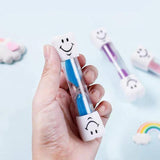 3-Minute Hourglass Sand Timer Smiley Face Clock for Brushing or Kitchen Use - Purple