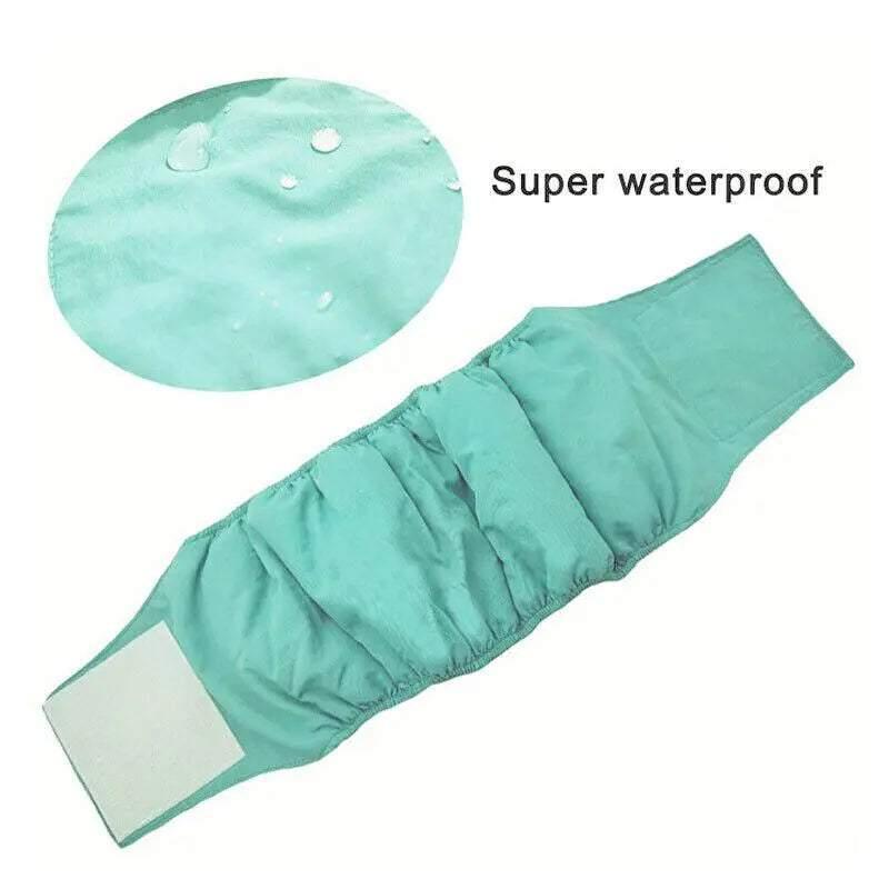 Dog Apparel: S Male Dog Puppy Nappy Diaper Belly Wrap Band Sanitary Pants Underpants - Grey
