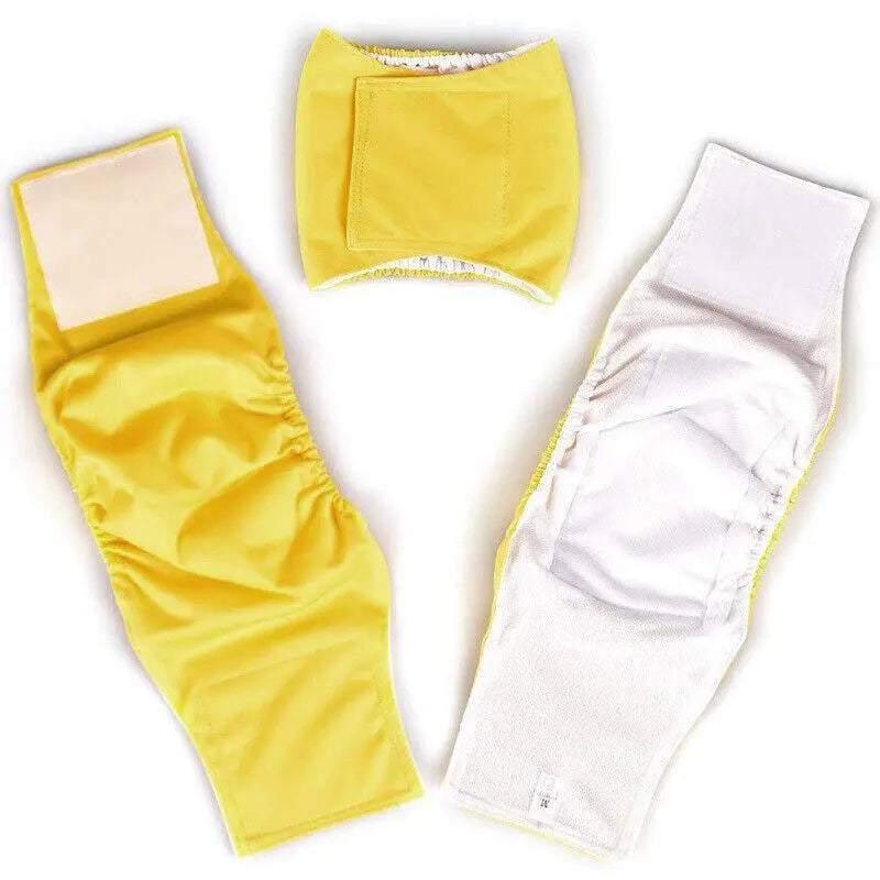 Dog Apparel: S Male Dog Puppy Nappy Diaper Belly Wrap Band Sanitary Pants Underpants - Grey
