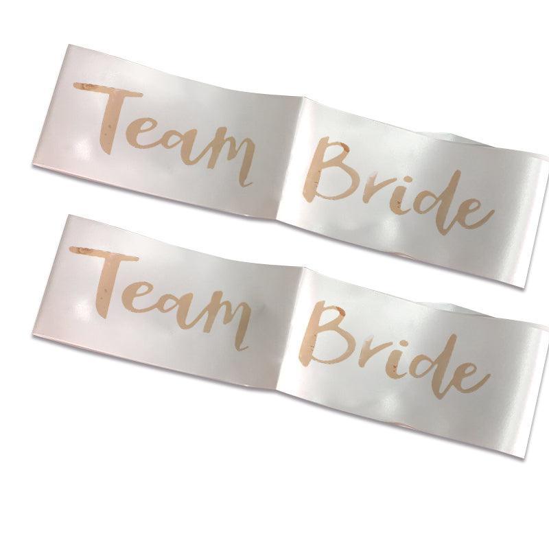 Other Wedding Decorations: Bridal Party Sash Rose Gold Bride Bridesmaid Maid Honour Mother Hens Night Wear - Bride To Be