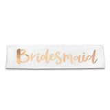 Other Wedding Decorations: Bridal Party Sash Rose Gold Bride Bridesmaid Maid Honour Mother Hens Night Wear - Maid Of Honour