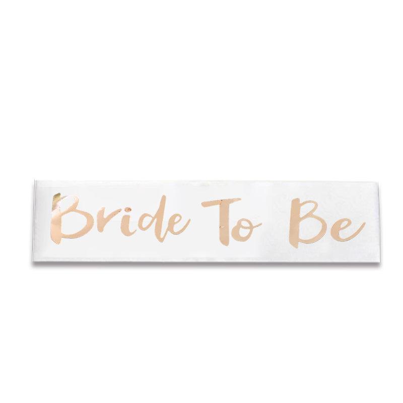 Other Wedding Decorations: Bridal Party Sash Rose Gold Bride Bridesmaid Maid Honour Mother Hens Night Wear - Mother Of The Bride