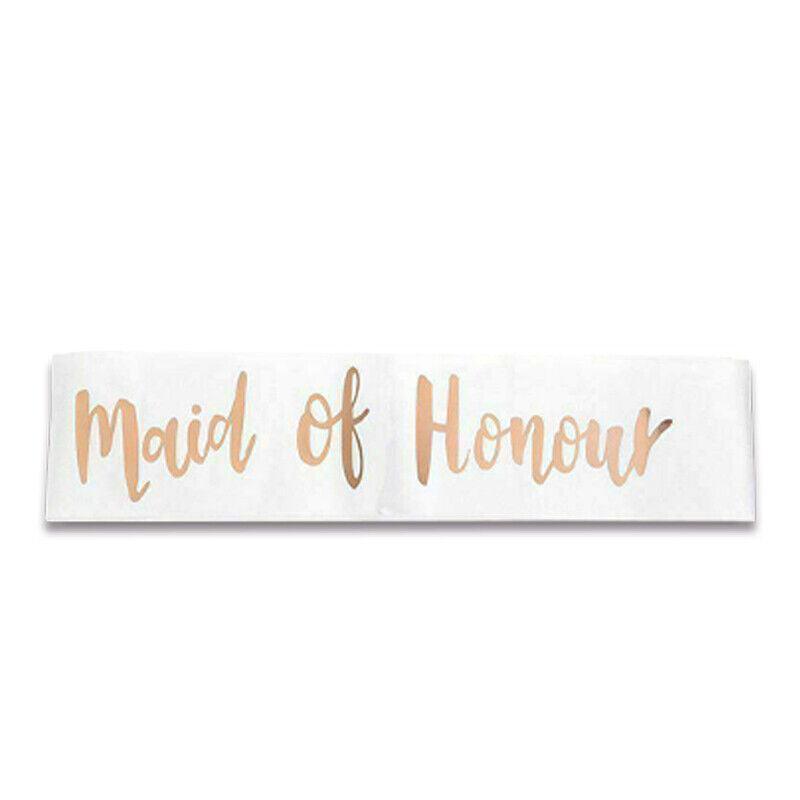 Other Wedding Decorations: Bridal Party Sash Rose Gold Bride Bridesmaid Maid Honour Mother Hens Night Wear - Mother Of The Bride