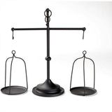 Candle Accessories: Black iron balance Scale candlestick decorative candle wedding Home Decor Gifts