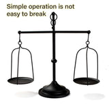 Candle Accessories: Black iron balance Scale candlestick decorative candle wedding Home Decor Gifts