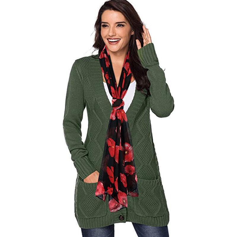 Women's Accessories: Women Ladies Poppy Print Floral Scarf Remembrance Day Poppies Scarves Wrap Shawl - Royal Blue