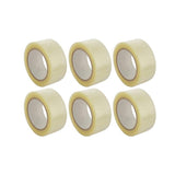 Postage Satchels & Boxes: Clear Packing Tape 48mm x 100m for Carton Sealing 6 to 48 Rolls - 6 Rolls