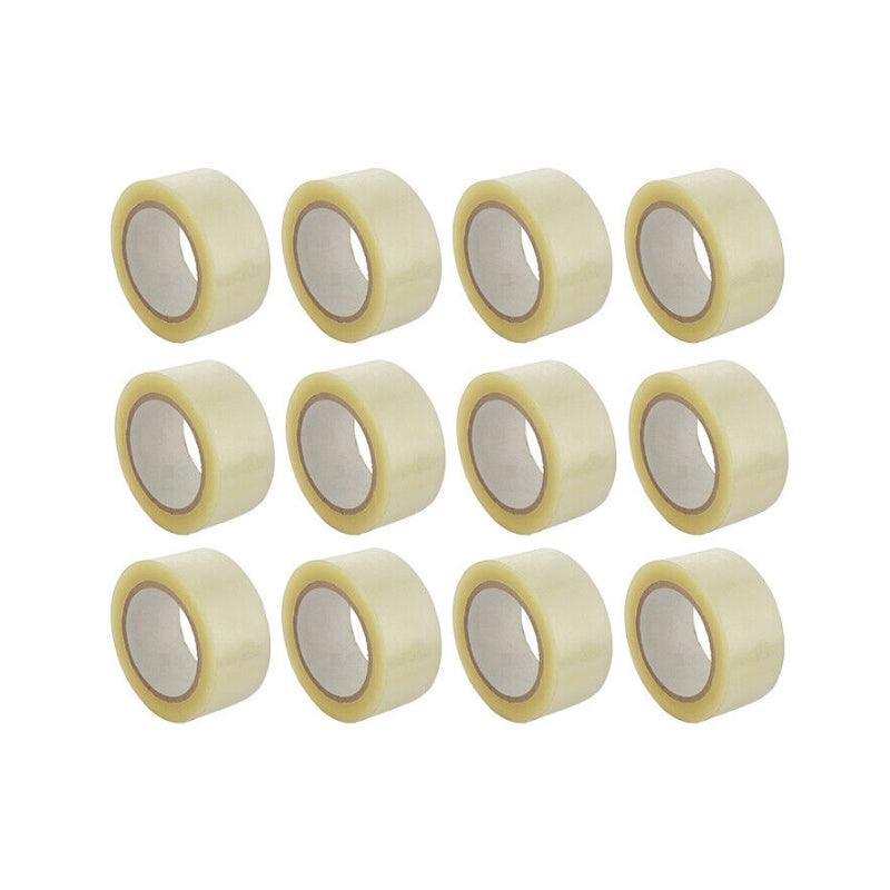 Postage Satchels & Boxes: Clear Packing Tape 48mm x 100m for Carton Sealing 6 to 48 Rolls - 6 Rolls