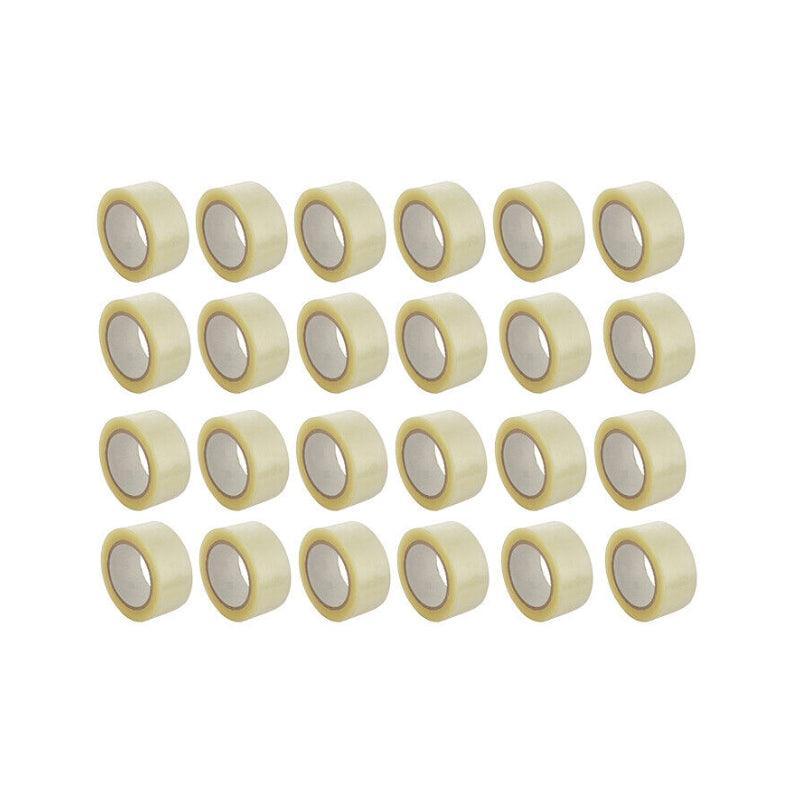 Postage Satchels & Boxes: Clear Packing Tape 48mm x 100m for Carton Sealing 6 to 48 Rolls - 6 Rolls
