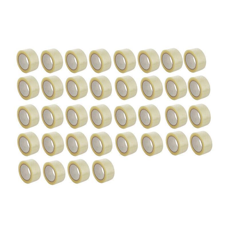 Postage Satchels & Boxes: Clear Packing Tape 48mm x 100m for Carton Sealing 6 to 48 Rolls - 6 Rolls
