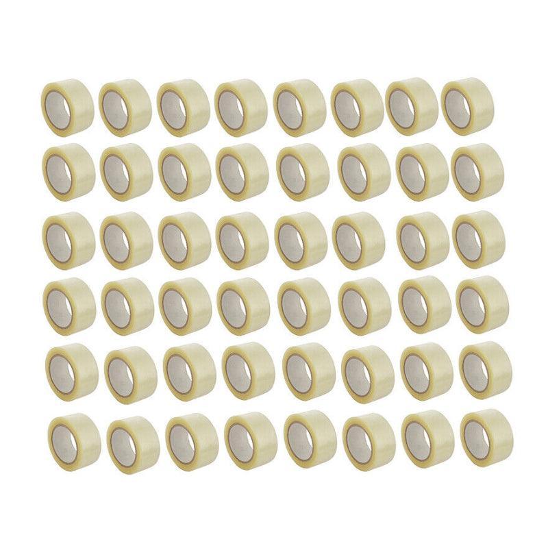 Postage Satchels & Boxes: Clear Packing Tape 48mm x 100m for Carton Sealing 6 to 48 Rolls - 6 Rolls