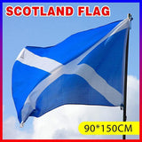 Outdoor Decorations & Lights: Large Scotland Scottish Flag Saltire Heavy Duty Outdoor 90 X 150 CM - 3ft x 5ft