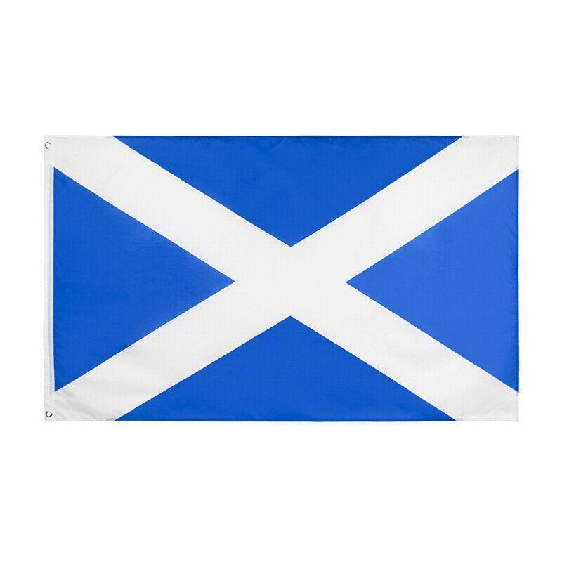 Outdoor Decorations & Lights: Large Scotland Scottish Flag Saltire Heavy Duty Outdoor 90 X 150 CM - 3ft x 5ft