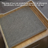 Cat Scratchers: Durable Cat Scratcher Lounge Corrugated Scratching Wood Board - Oval