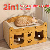 Cat Scratchers: Cat Scratching Board Nest All in One Wear Resistant House Cat Scratching Toy