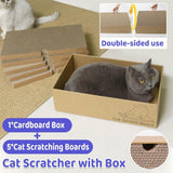 Cat Scratchers: Eco-Friendly Corrugated Cardboard Cat Scratcher Cartoon Design and Play Hole