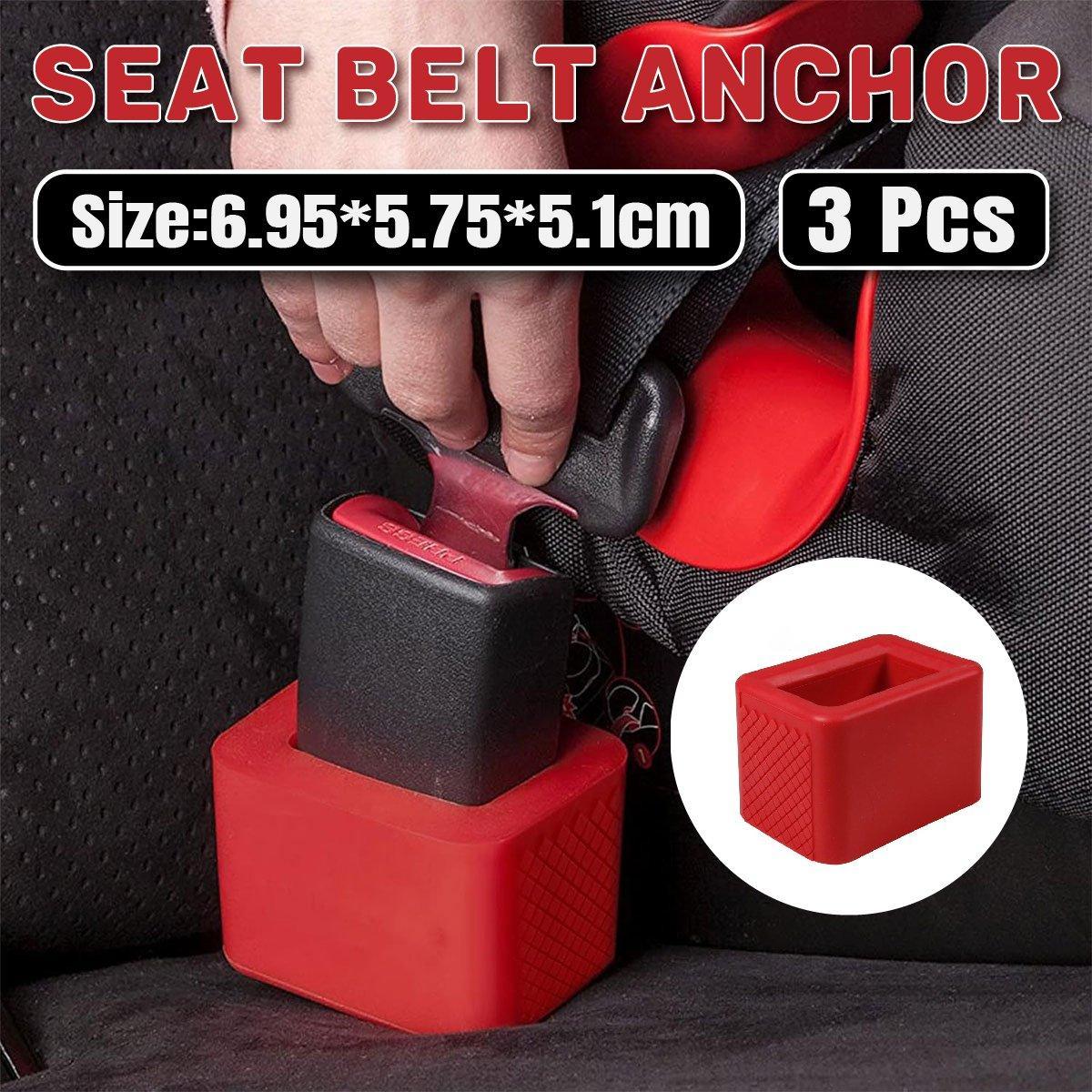 Automotive Parts: 3PCS Vehicle Buckle Insert Slot Lifter Silicone Spacer Block