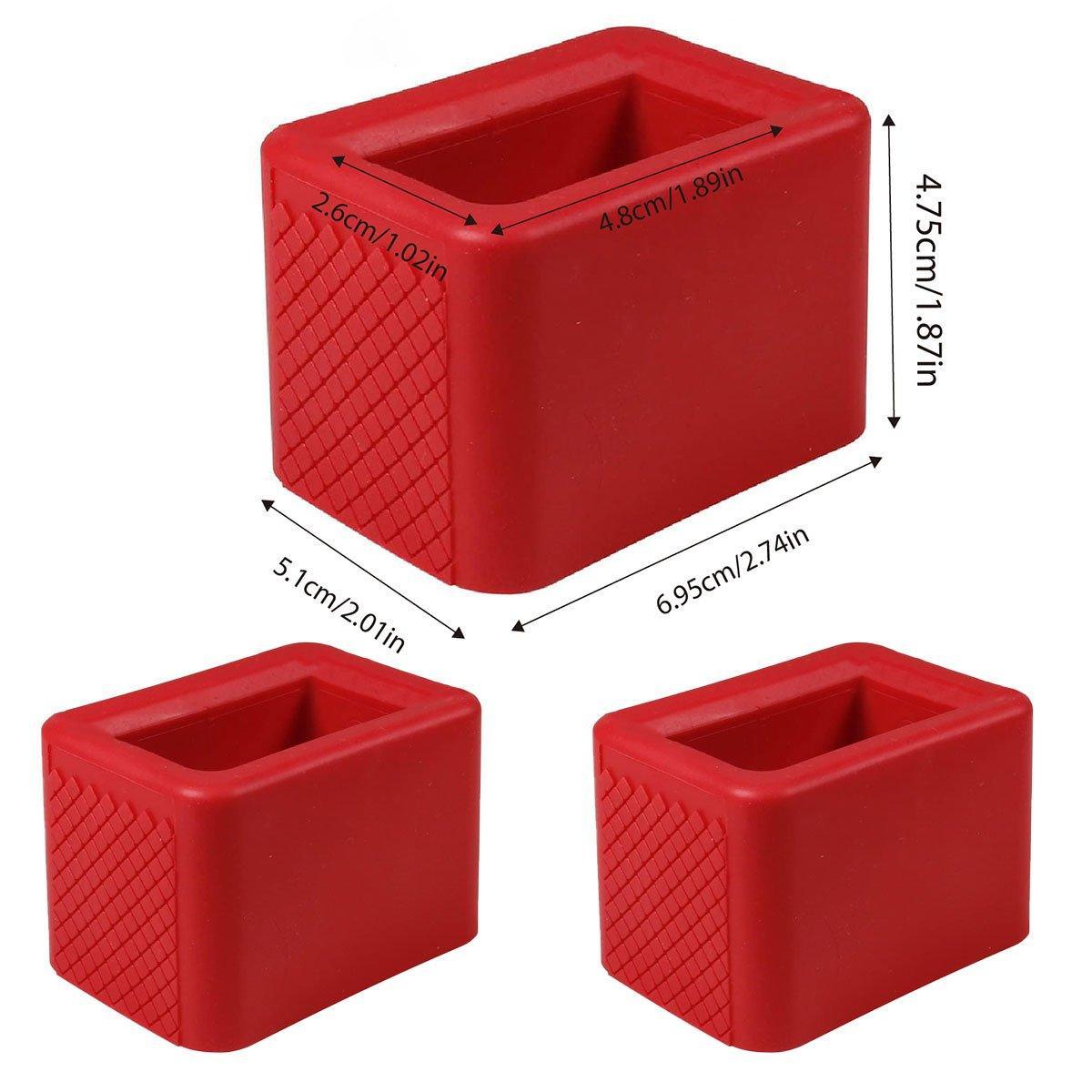 Automotive Parts: 3PCS Vehicle Buckle Insert Slot Lifter Silicone Spacer Block