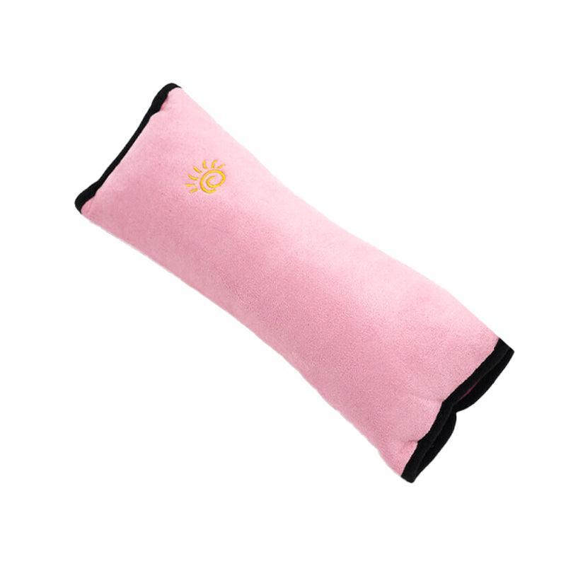 Automotive Parts: 1/2× Soft Plush Car Shoulder Pad and Cushion Pillow for Travel Comfort - Beige