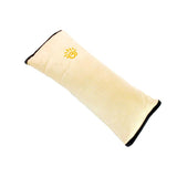 1/2× Soft Plush Car Shoulder Pad and Cushion Pillow for Travel Comfort - Beige