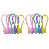 10PCS Cord Clip Organizer Reusable Cable Winder Holder for Desk and Office
