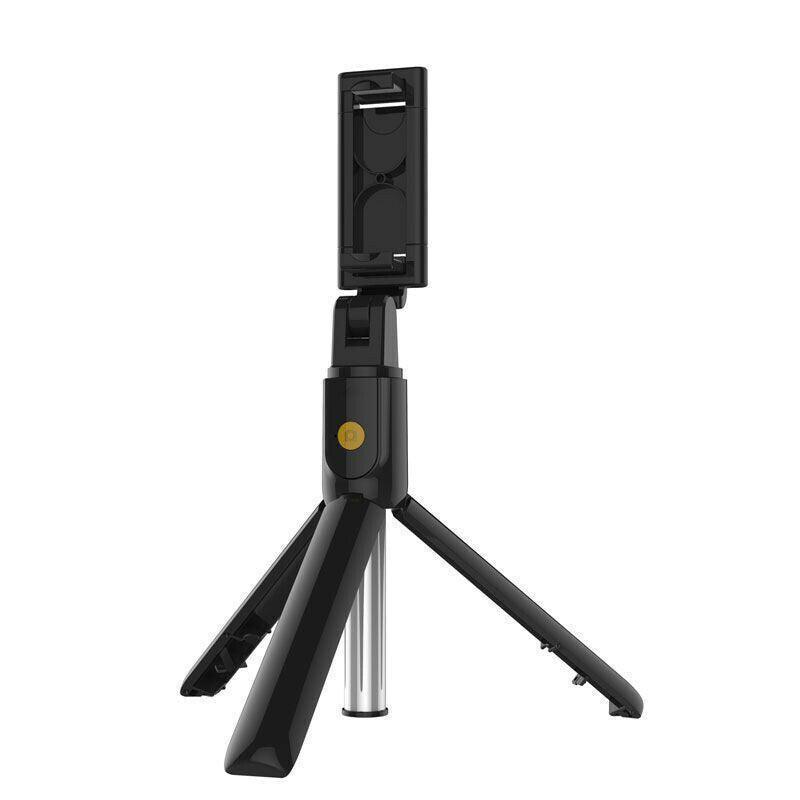 Phone Cases & Screen Protectors: Wireless Bluetooth Selfie Stick Tripod with Remote Control for Phones 6 in 1 - Black