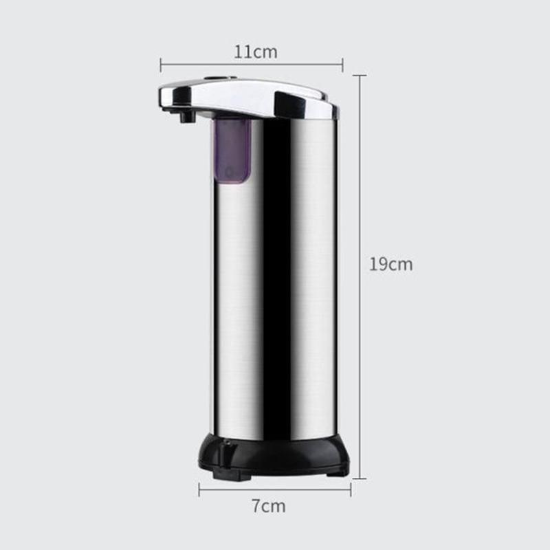 Shower Accessories: Automatic Soap Liquid Dispenser Handsfree Touchless IR Sensor Hand Wash Steel