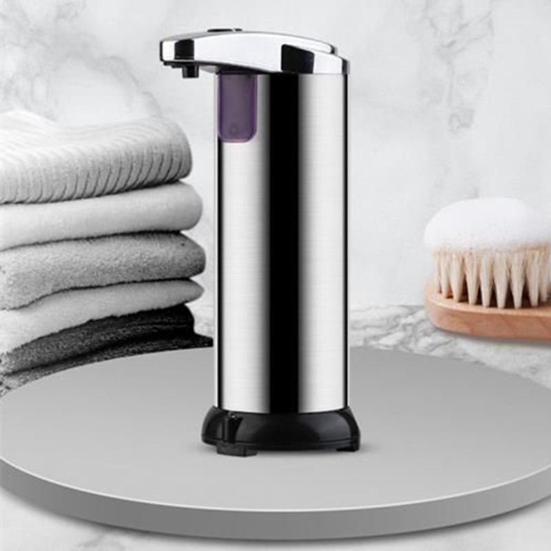 Shower Accessories: Automatic Soap Liquid Dispenser Handsfree Touchless IR Sensor Hand Wash Steel