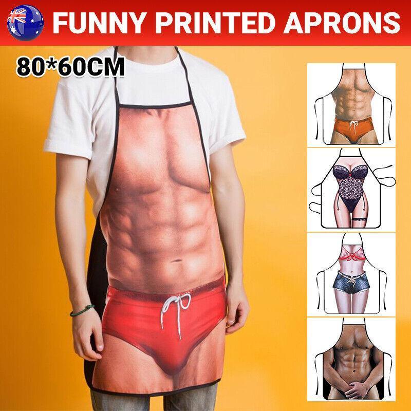 Aprons: Funny Adult Men Women Novelty Aprons Party Game Cooking Kitchen BBQ Baking - Sexy Lace