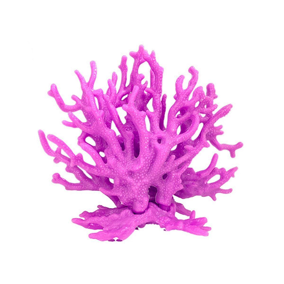 Aquarium Decor: Soft Coral Realistic Water Plants Aquarium Decoration Fish Tank Seawater Set - Blue