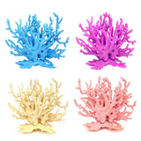 Aquarium Decor: Soft Coral Realistic Water Plants Aquarium Decoration Fish Tank Seawater Set - Purple