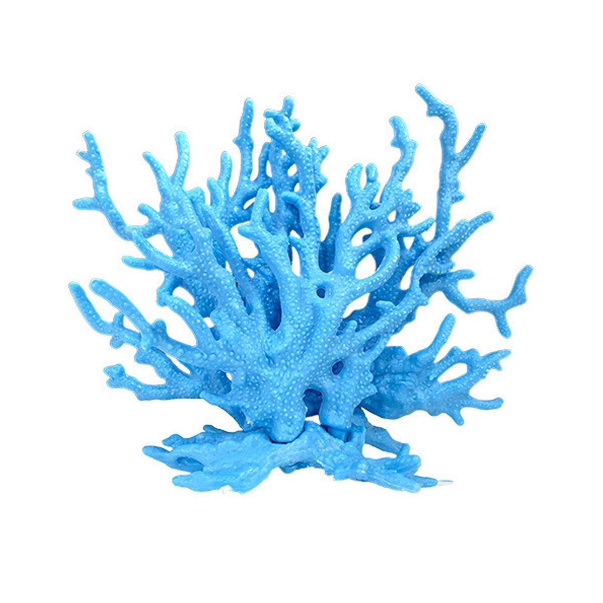 Aquarium Decor: Soft Coral Realistic Water Plants Aquarium Decoration Fish Tank Seawater Set - Purple