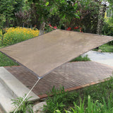 Canopies & Gazebos: Breathable Sun Shade Sail Canopy Cover Curved Edge Patio Awning Outdoor Brown
