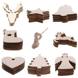 Christmas Decorations: Wooden Christmas Hanging Ornament for Tree DIY Craft Decoration 10pcs - Christmas Stocking