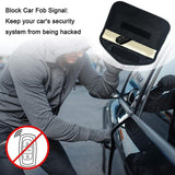 Automotive Decor: Car Key Case For Faraday Cage Fob Pouch Keyless RFID Blocking Bag - Black