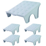 Shoe Storage: 5pcs Double Layer Shoe Rack Simple Storage Organizer Space Saving Shoe Holder - Pink