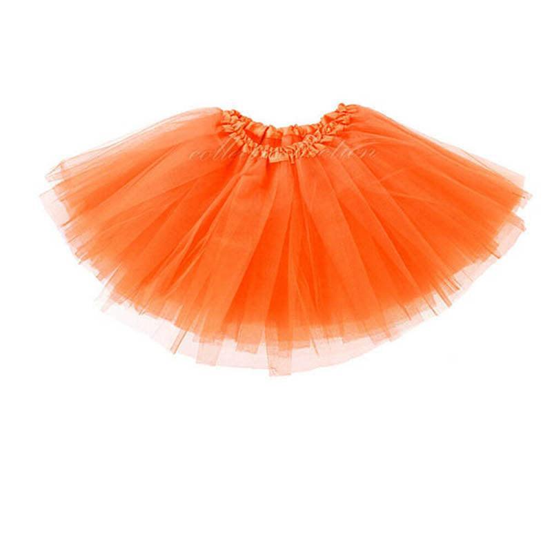 Women's Bottoms: Womens Tulle Tutu Skirt Dressup Party Costume Ballet  Dance Wear - Orange