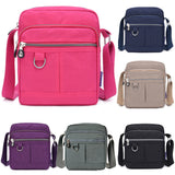 Men's Accessories: Ladies Shoulder Bag Nylon Fabric Lightweight Crossbody Small Casual Handbag - Apricot