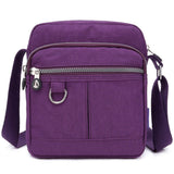 Men's Accessories: Ladies Shoulder Bag Nylon Fabric Lightweight Crossbody Small Casual Handbag - Apricot