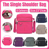 Men's Accessories: Ladies Shoulder Bag Nylon Fabric Lightweight Crossbody Small Casual Handbag - Dark Blue